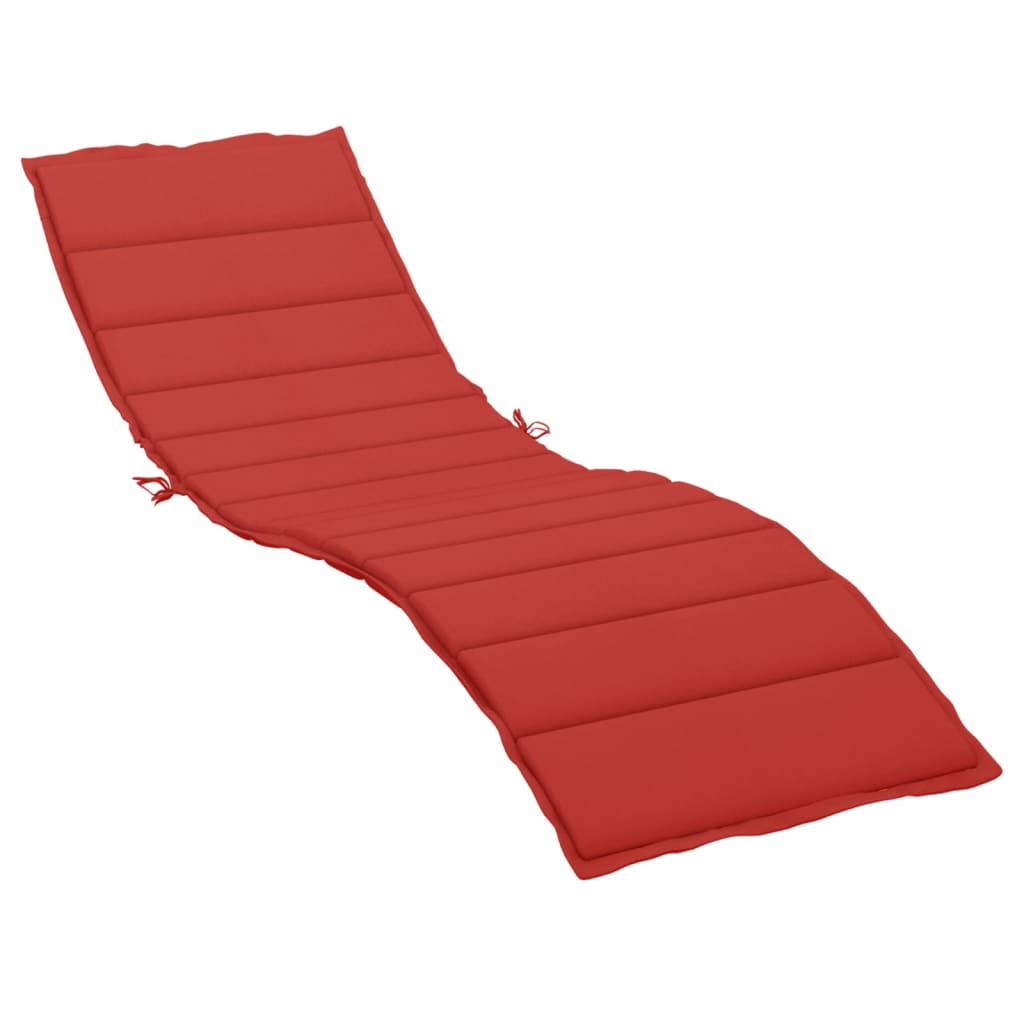 Almofadão p/ espreguiçadeira 200x50x3 cm tecido oxford vermelho