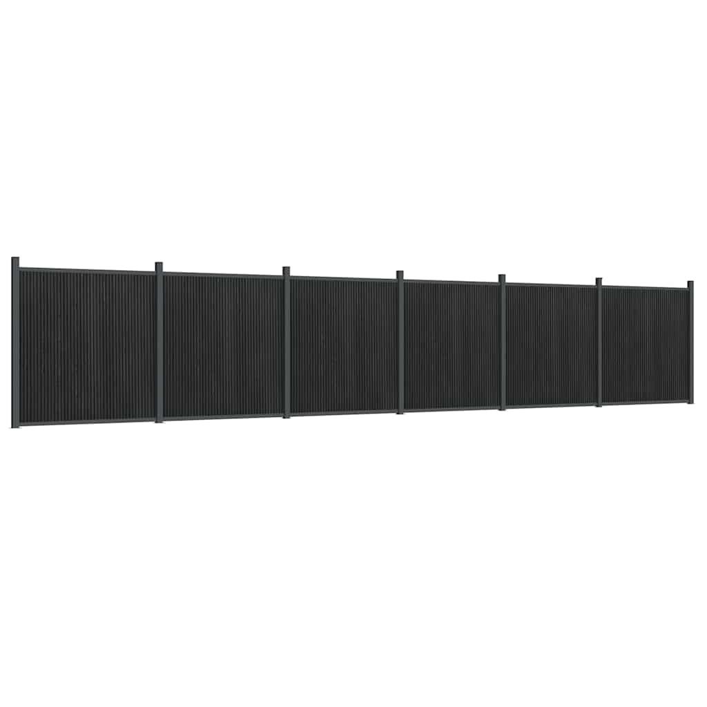 Painel de vedação 1045x186 cm wpc cinzento