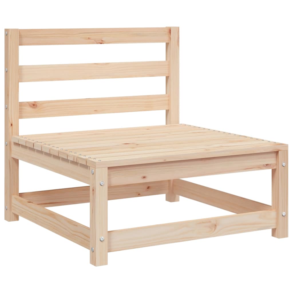 2 Pcs conjunto lounge de jardim com almofadões pinho maciço