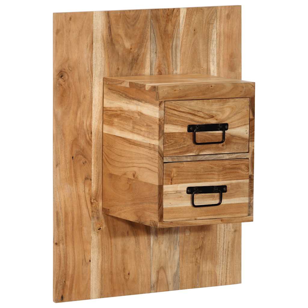 Mesa de cabeceira 60x32x80 cm madeira de acácia maciça