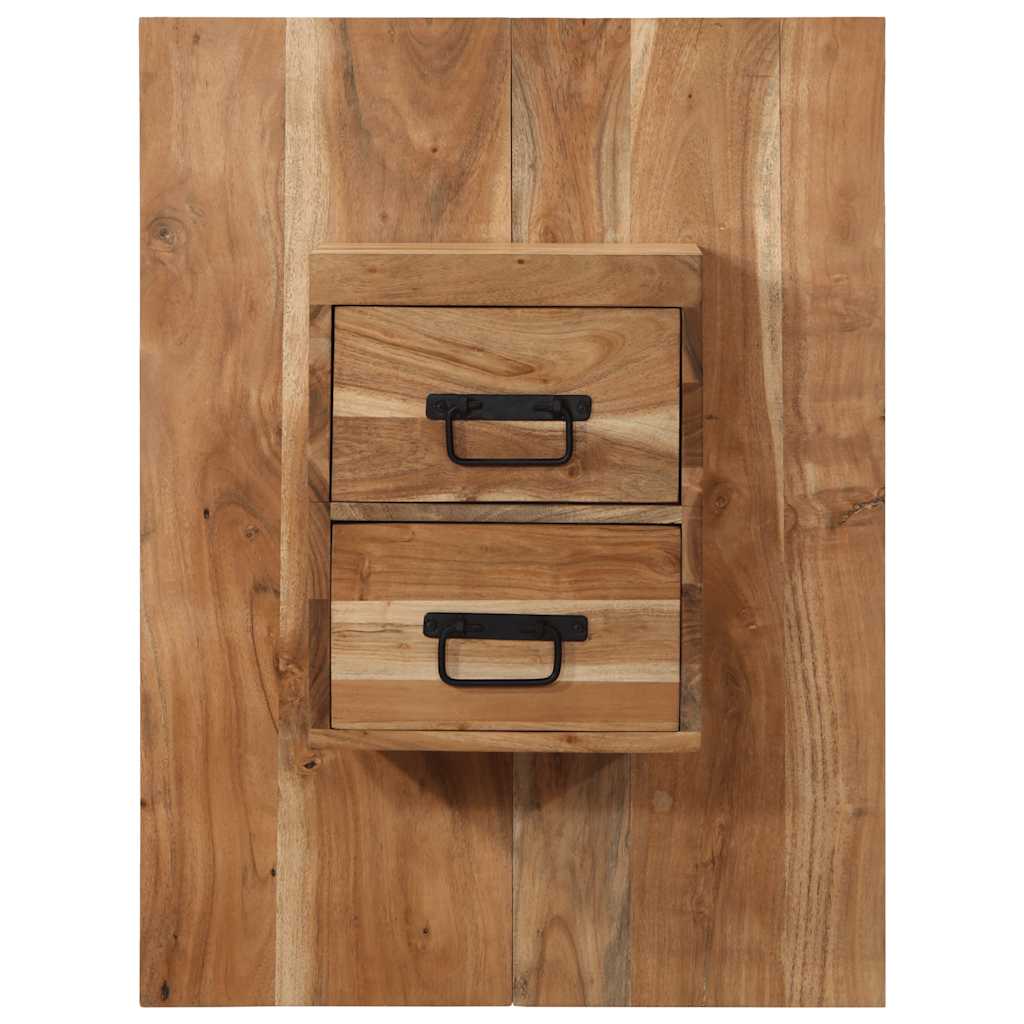 Mesa de cabeceira 60x32x80 cm madeira de acácia maciça