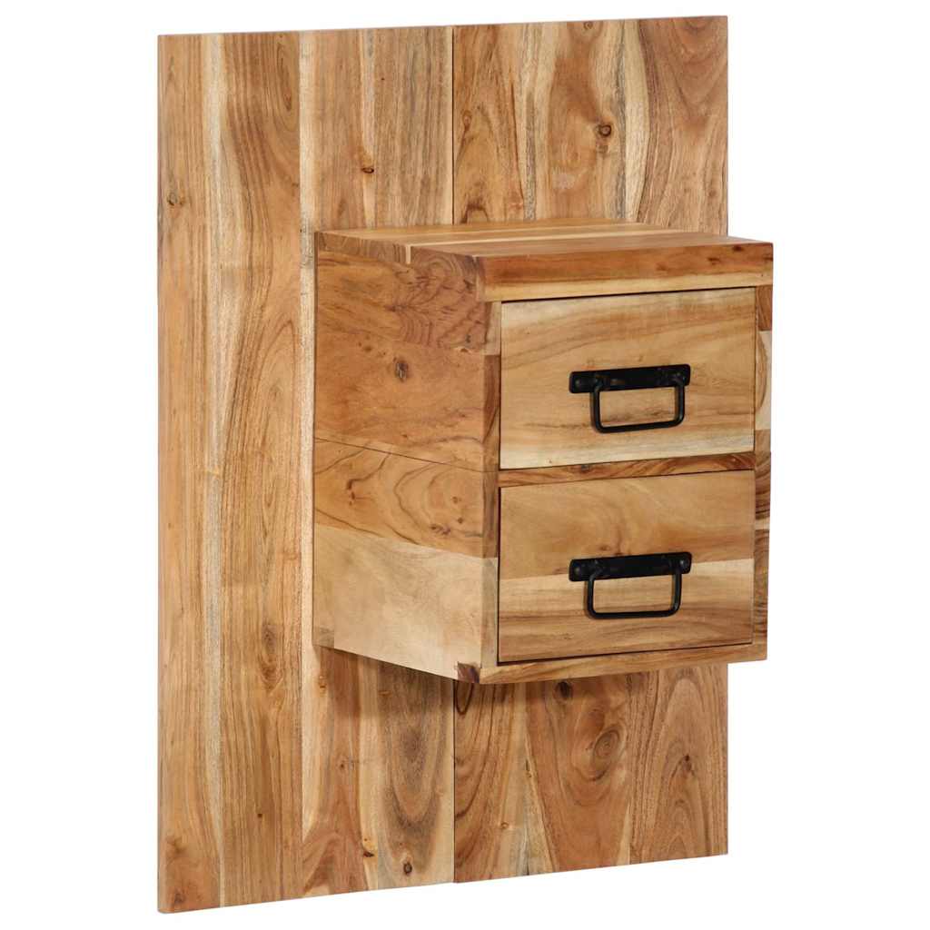 Mesa de cabeceira 60x32x80 cm madeira de acácia maciça