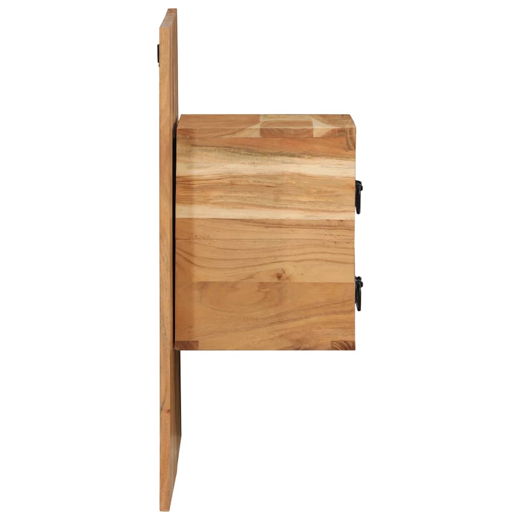 Mesa de cabeceira 60x32x80 cm madeira de acácia maciça