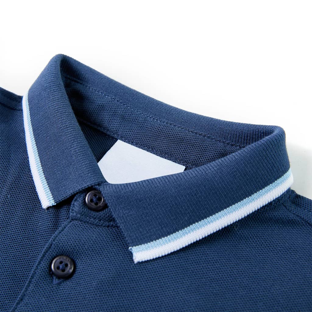 Polo para criança azul-escuro 92