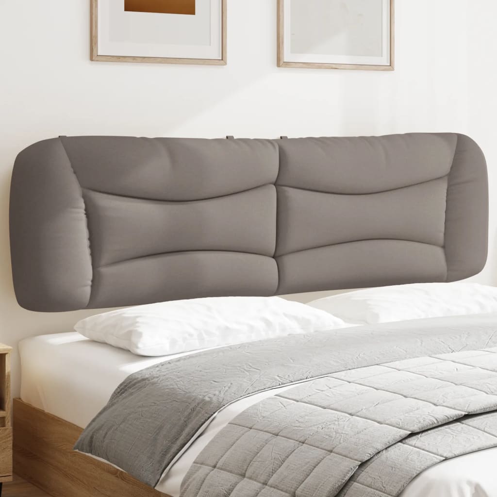 Almofadão de cabeceira hvar 180 cm tecido cinzento-acastanhado