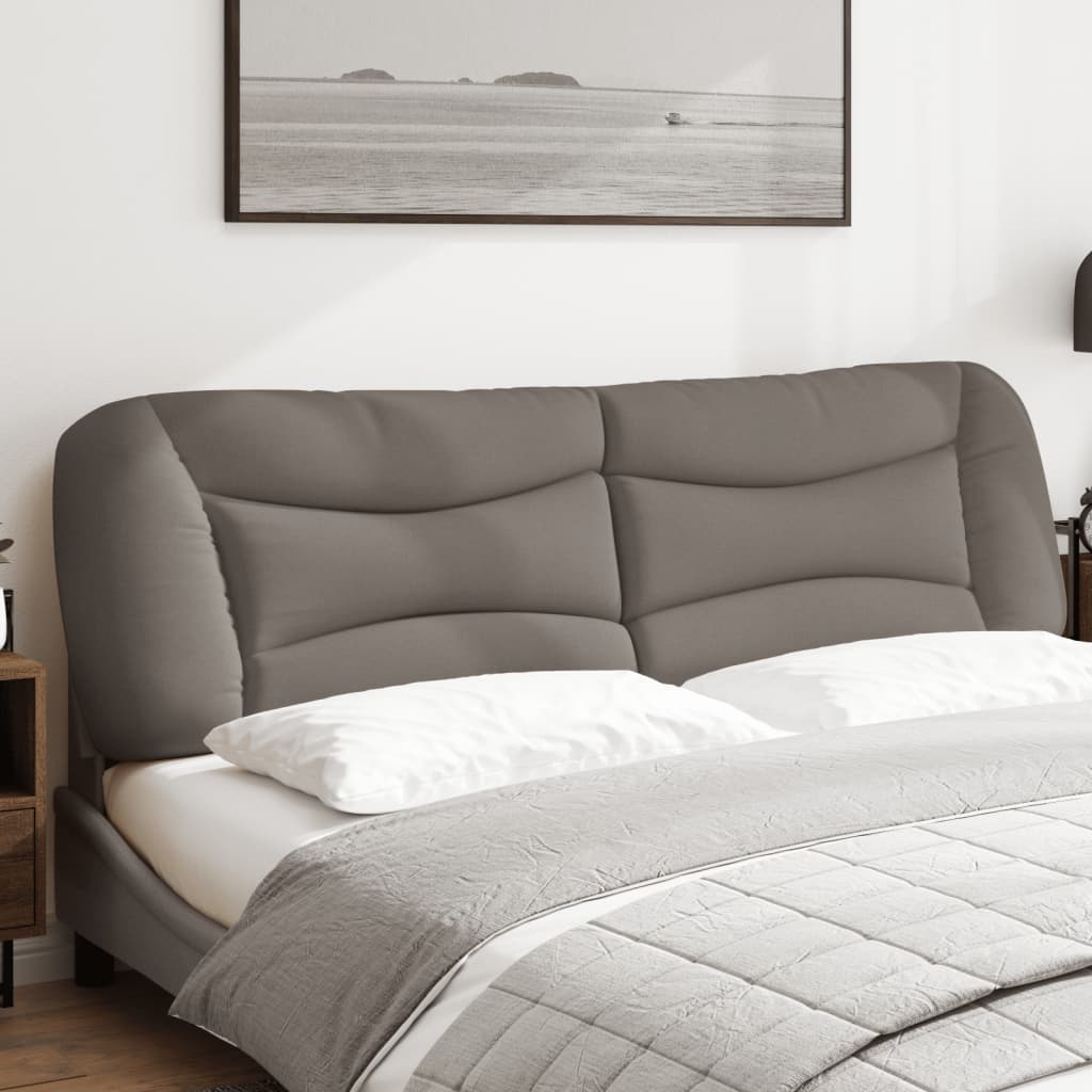 Almofadão de cabeceira hvar 180 cm tecido cinzento-acastanhado