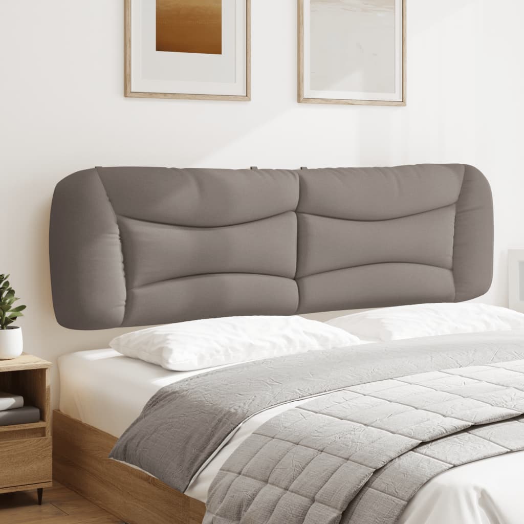Almofadão de cabeceira hvar 180 cm tecido cinzento-acastanhado