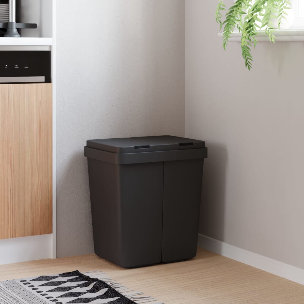 Caixote duplo 2x25 l antracite