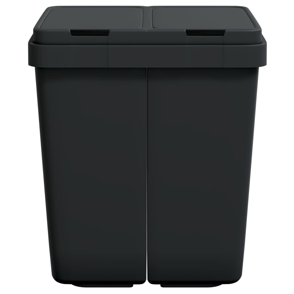 Caixote duplo 2x25 l antracite