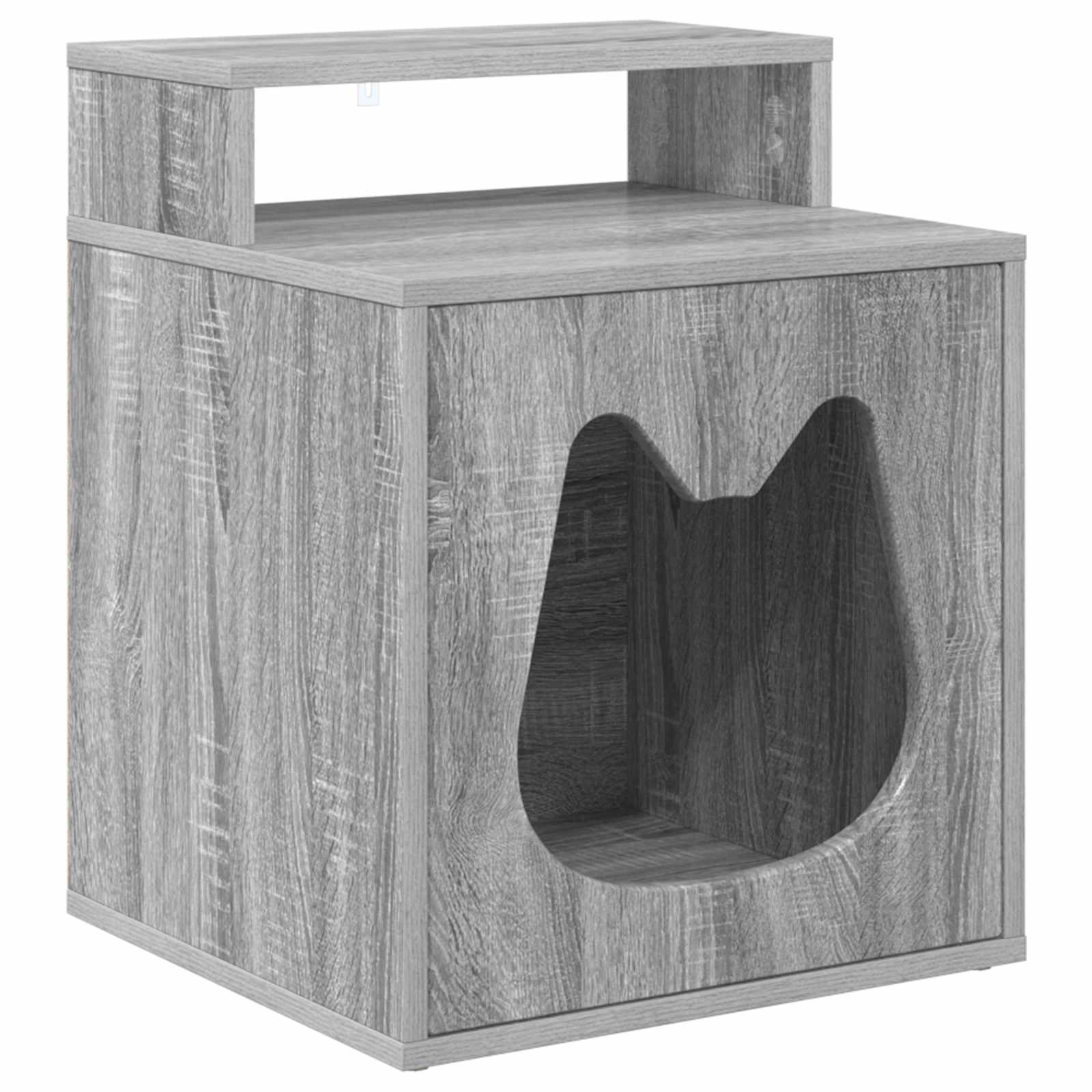 Casa para gatos cinza sonoma 42,5 x 40 x 53,5 cm