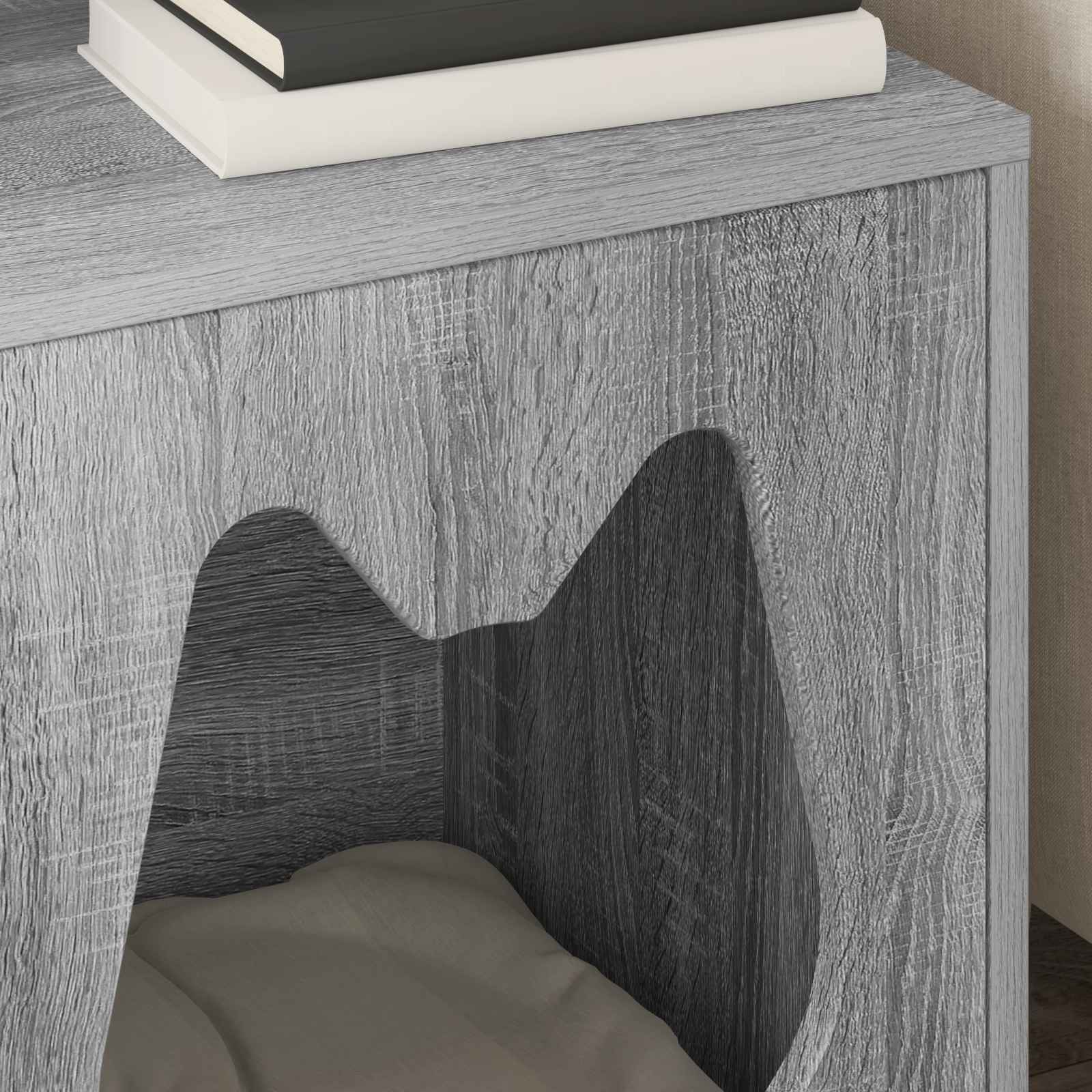 Casa para gatos cinza sonoma 42,5 x 40 x 53,5 cm