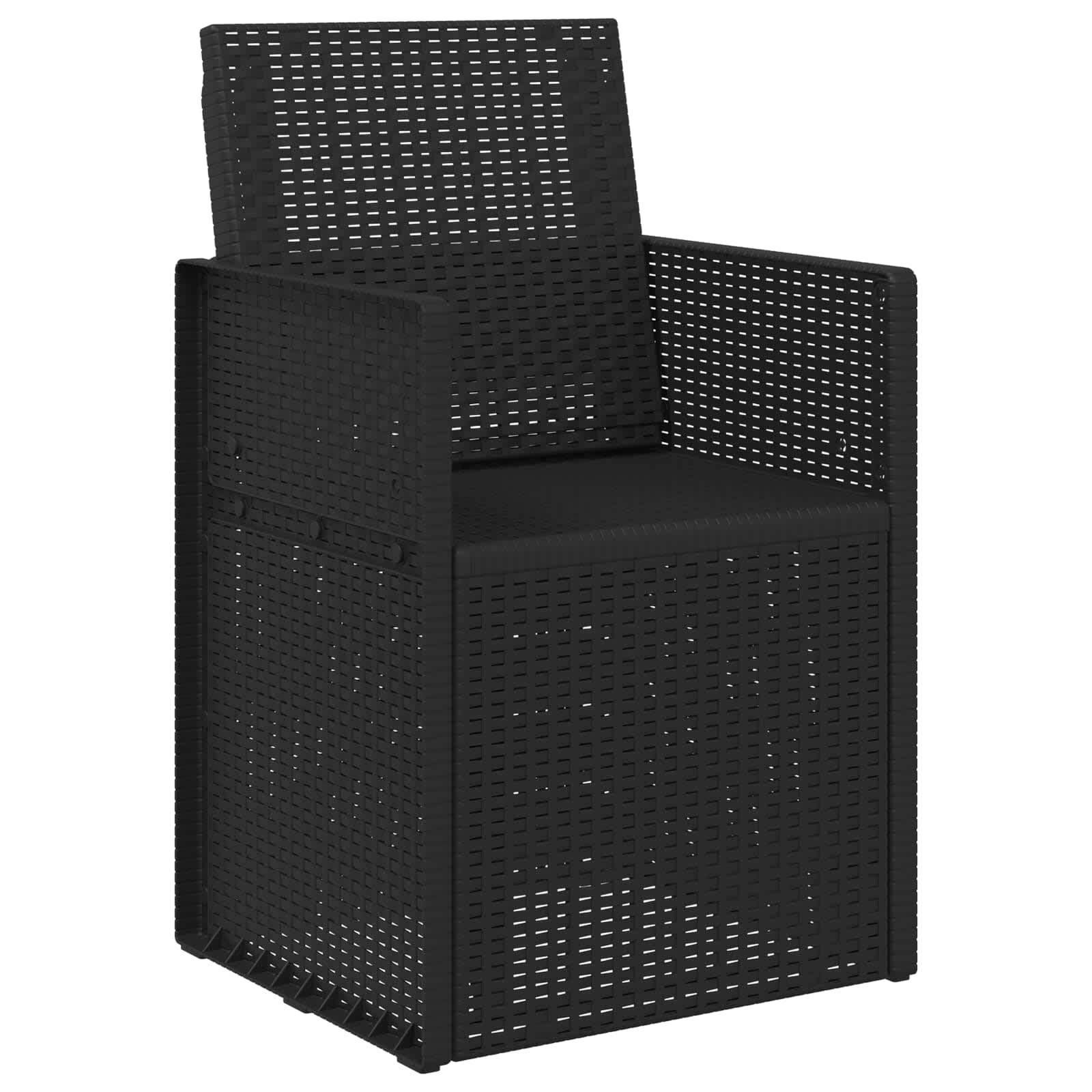 Cadeiras de jantar para jardim 2 pcs antracite PP