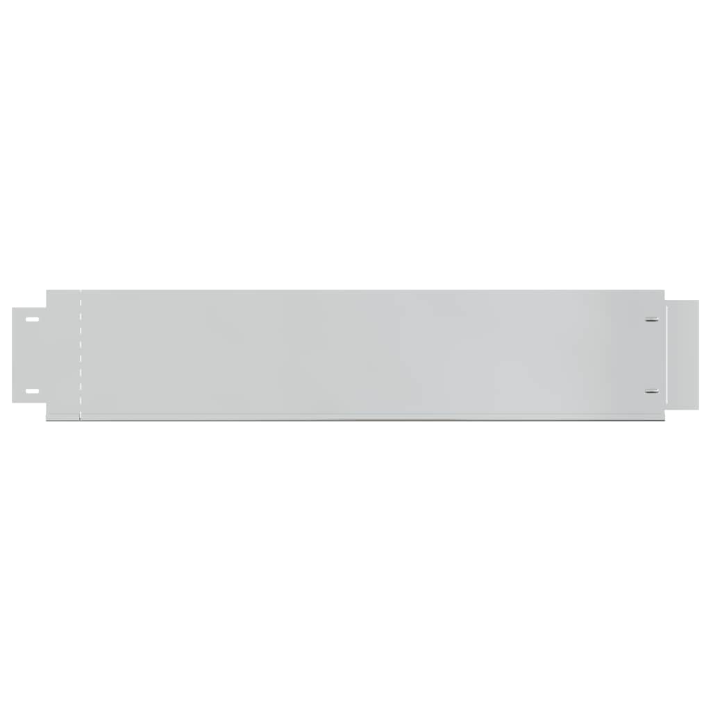 Vedação para relvado 10 pcs aço galvanizado 100x20 cm