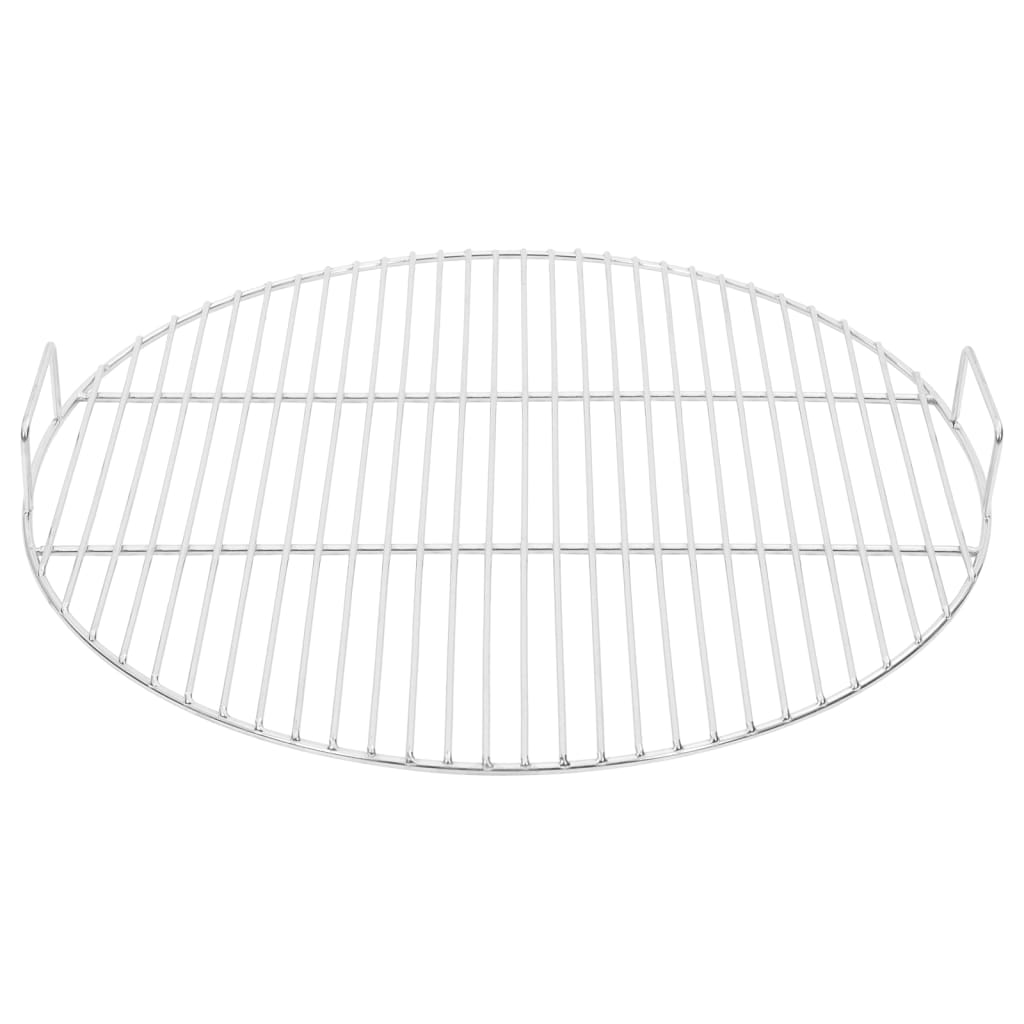Grelha p/ churrasco redonda c/ pegas ø54 cm aço inoxidável 304