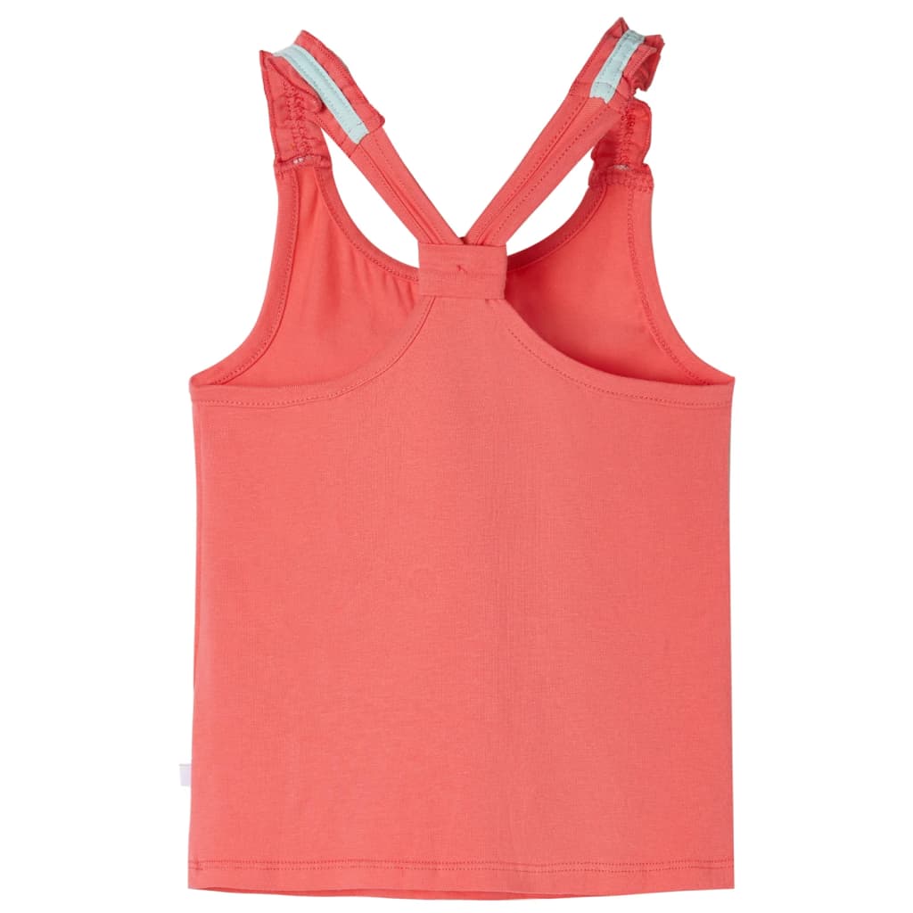 T-shirt de alças para criança coral 128