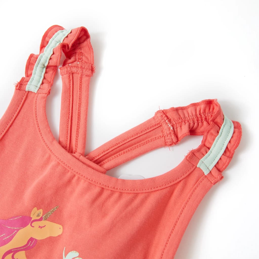 T-shirt de alças para criança coral 128