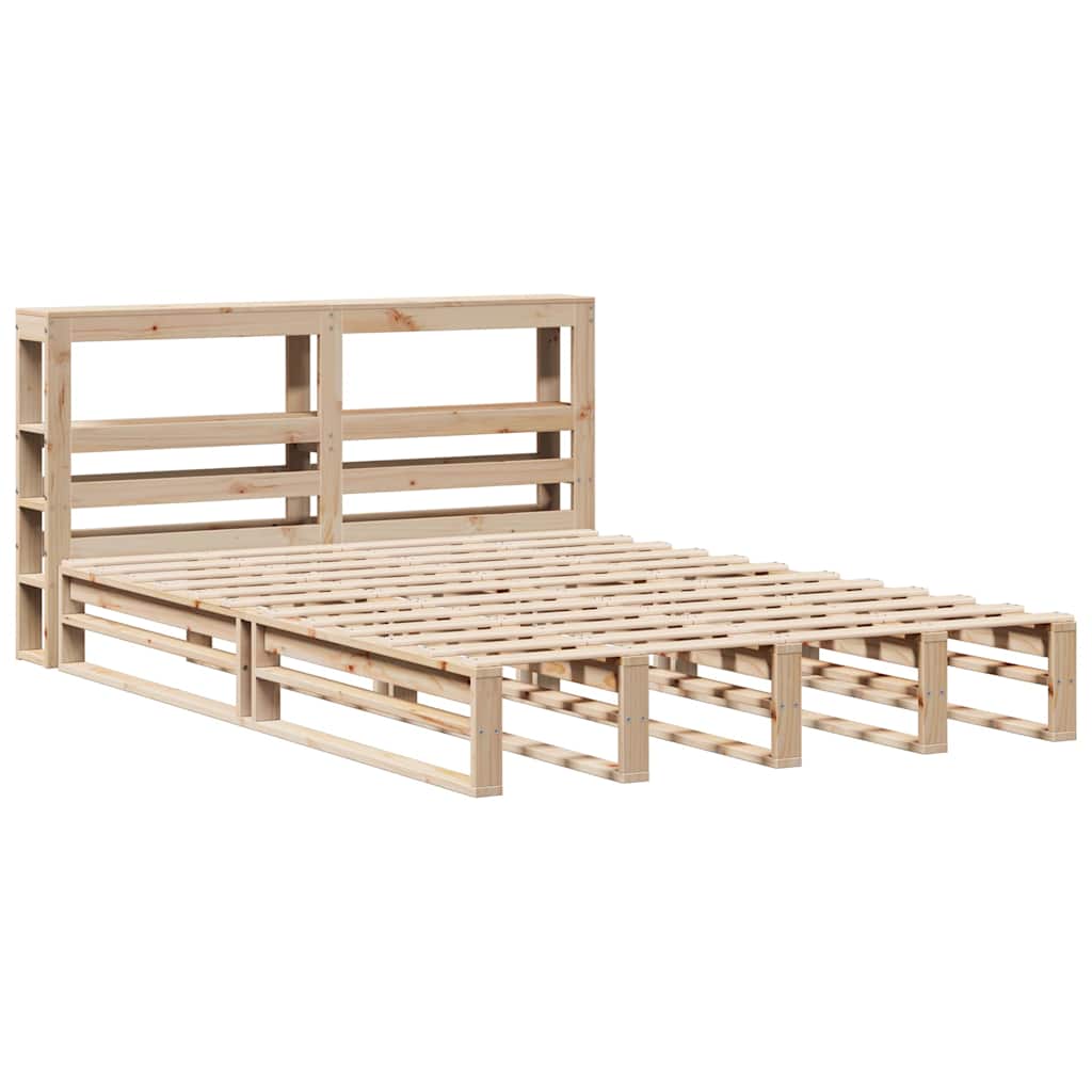 Cama sem colchão 120x190 cm madeira de pinho maciça