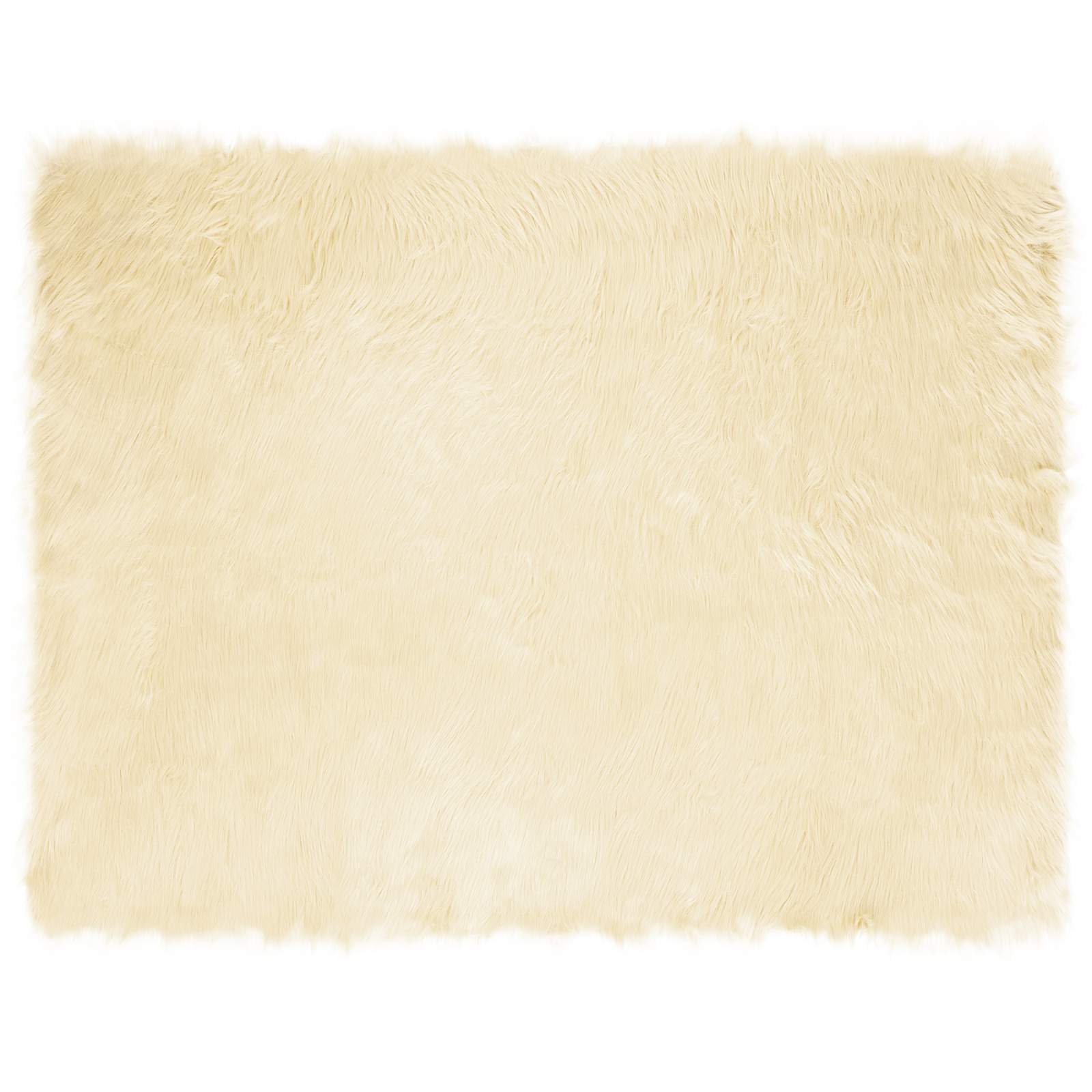 Tapete de de ovelha sintética tafalla creme 240 x 340 cm