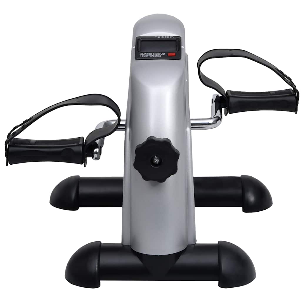 Bicicleta de exercicios mini com volante prata
