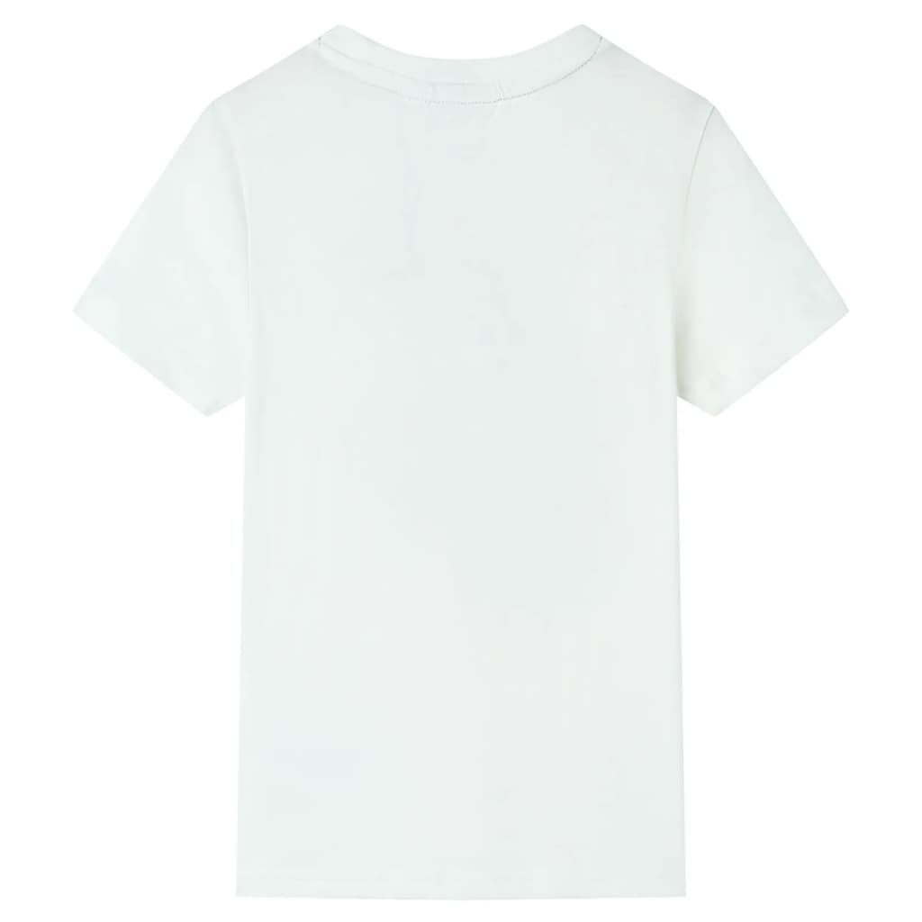 T-shirt de manga curta para criança cor cru 116