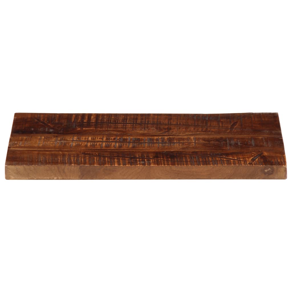 Tampo de mesa retangular 60x20x3,8 cm madeira recuperada maciça
