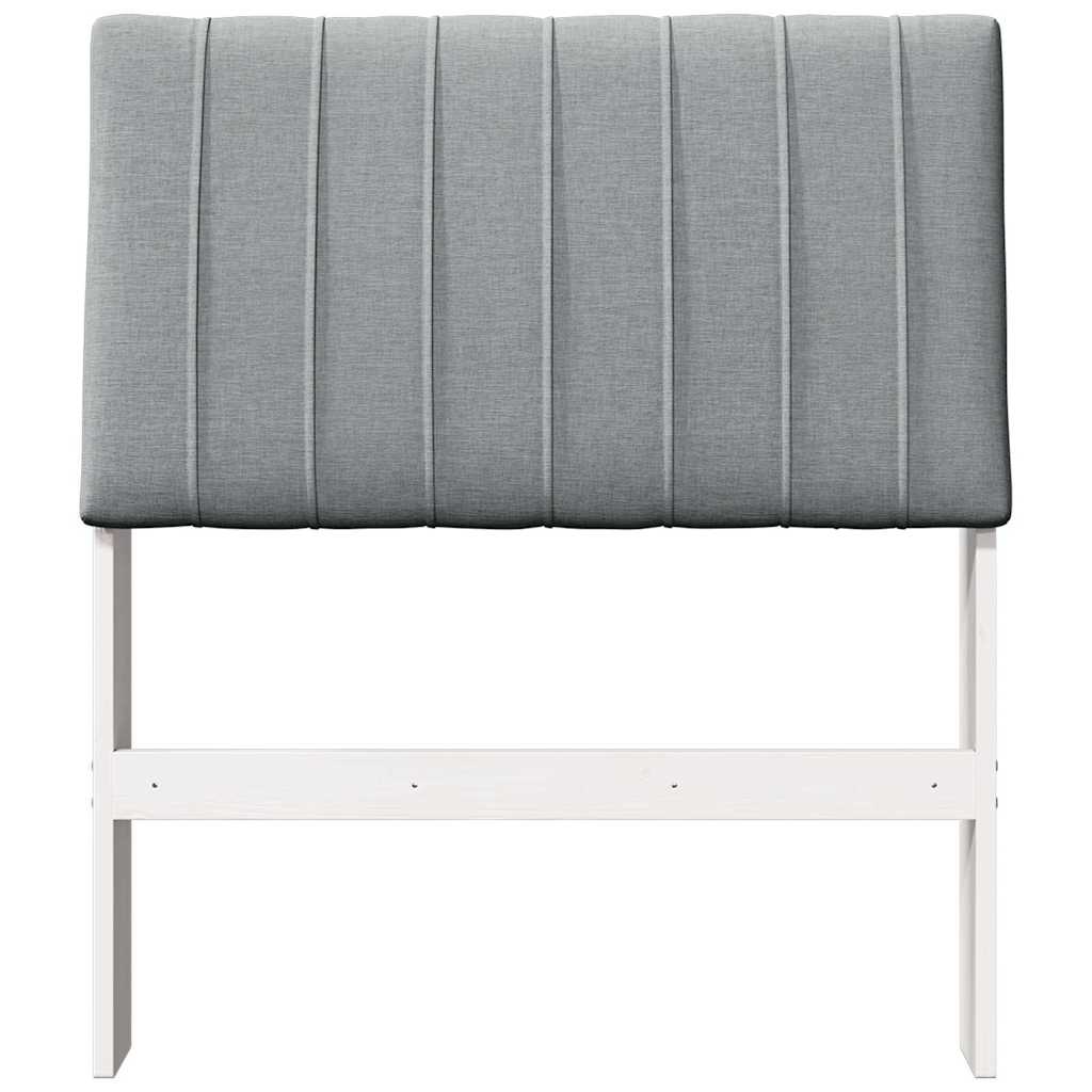 Cabeceira estofada cinzento-claro 80 cm