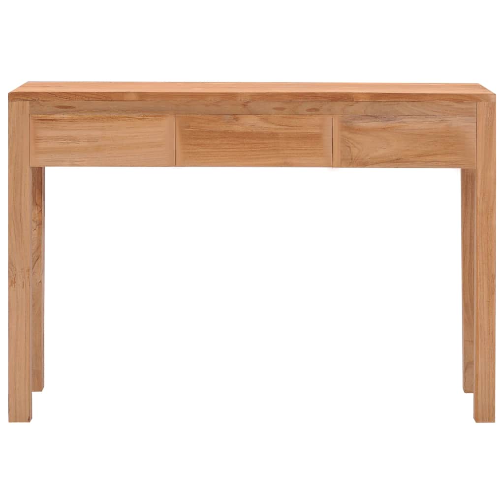 Mesa consola 110x35x75 cm madeira de teca maciça