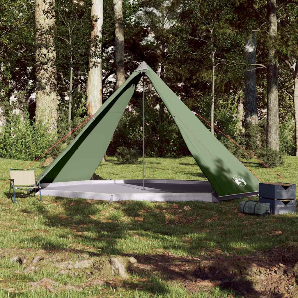 Tenda familiar tipi para 8 pessoas impermeável verde