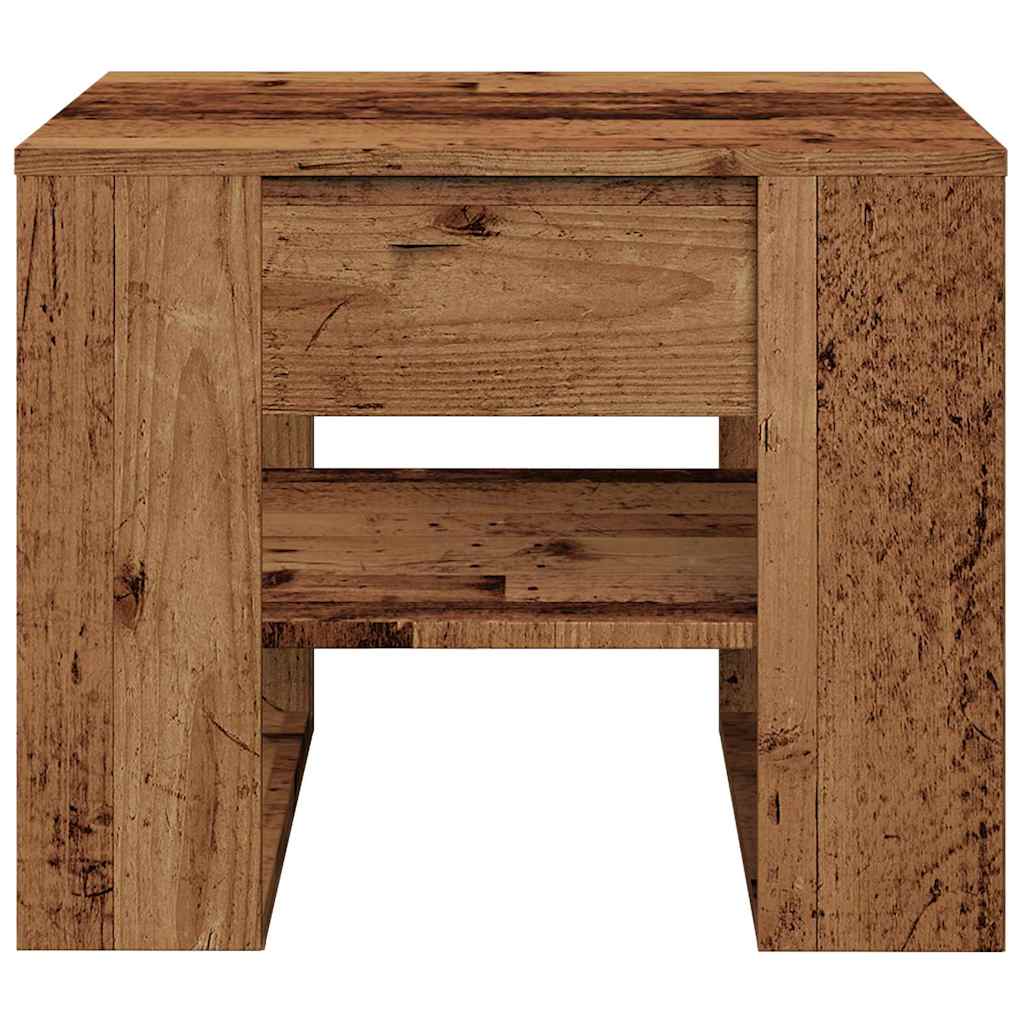 Mesa de centro 55,5x55x45 cm derivados de madeira madeira velha