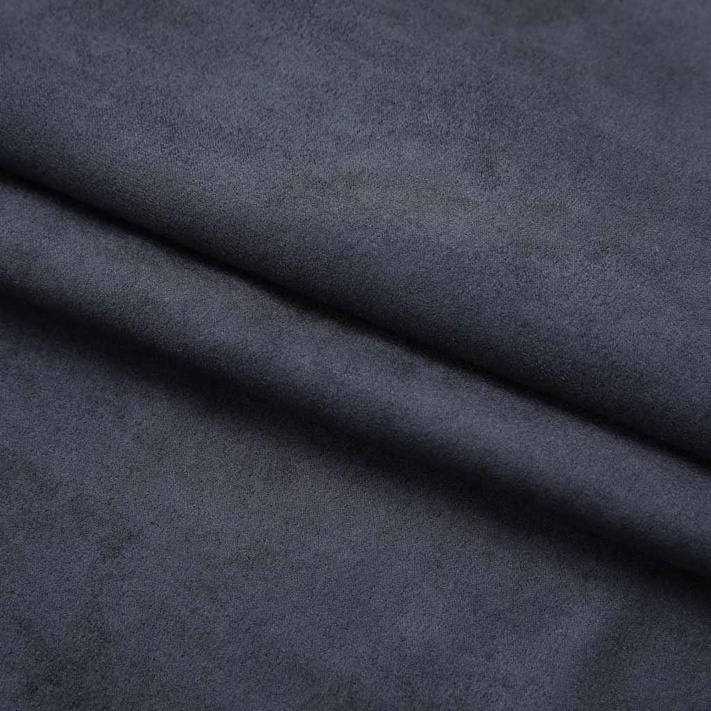 Cortinas blackout com ganchos 2 pcs 140x175 cm antracite
