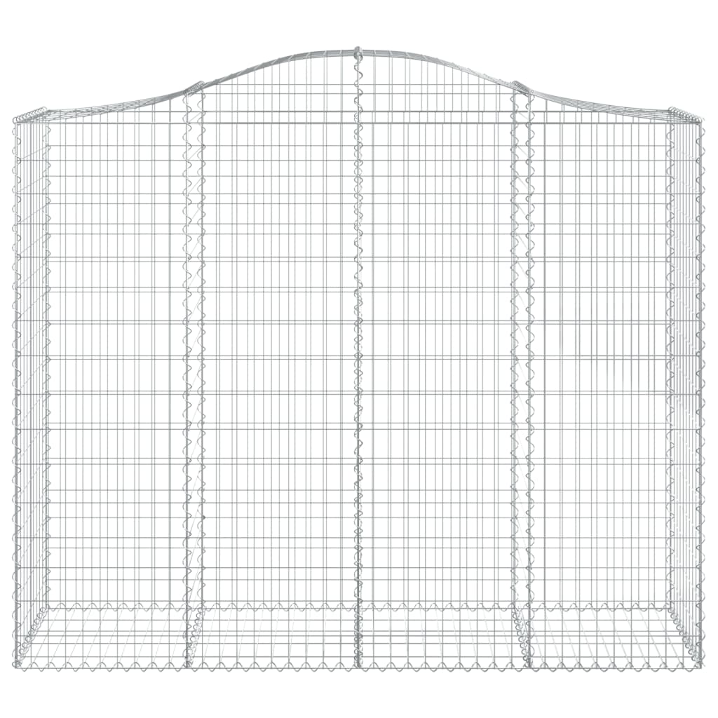 Cestos gabião arqueados 2pcs 200x50x160/180cm ferro galvanizado