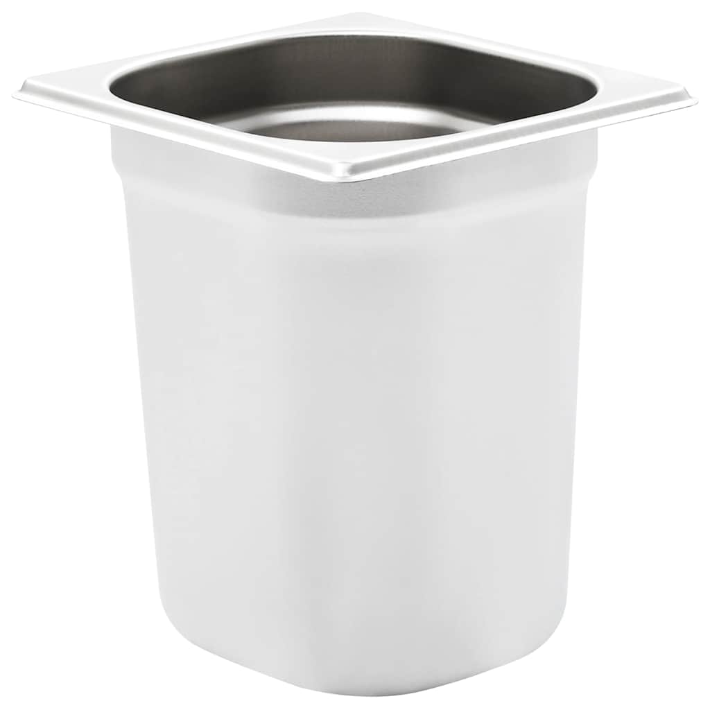 Recipientes gastronorm 8 pcs gn 1/6 200 mm aço inoxidável