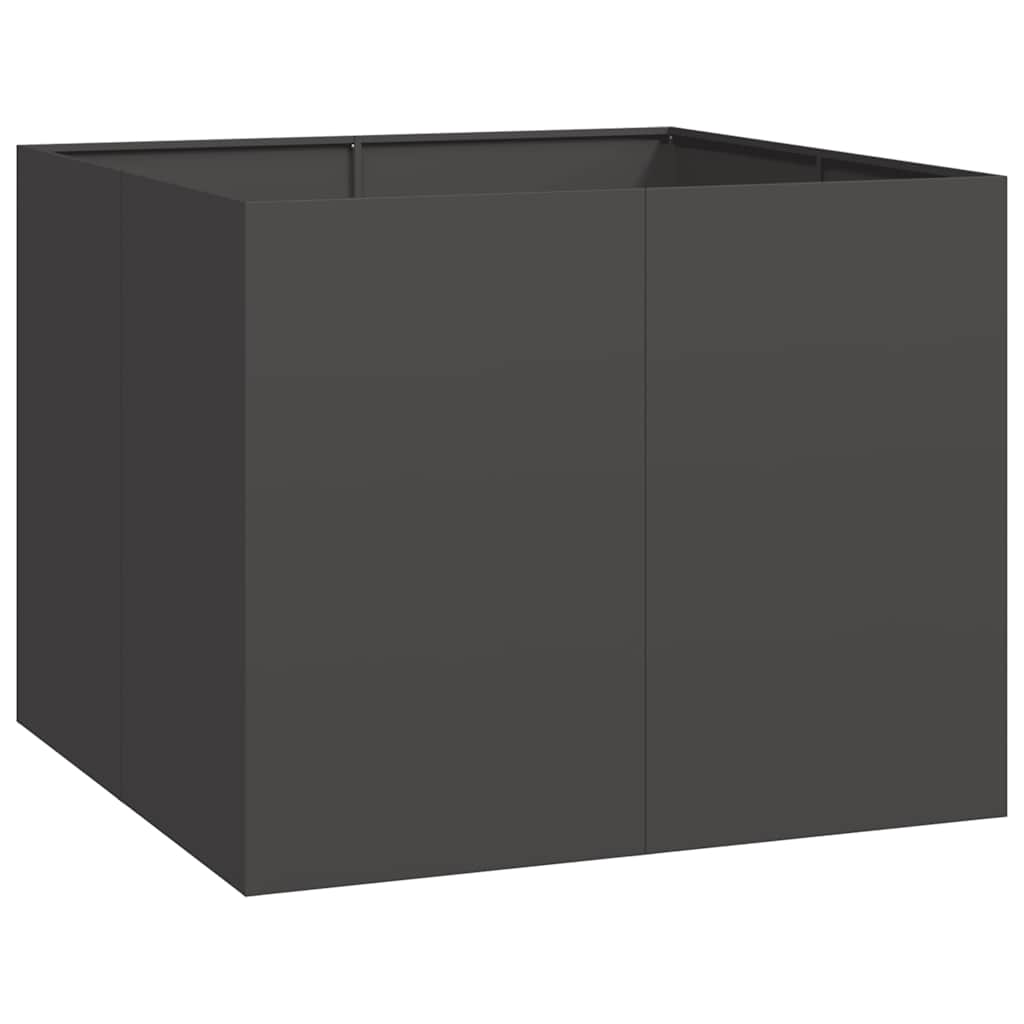 Vaso floreira 100x100x80 cm aço preto