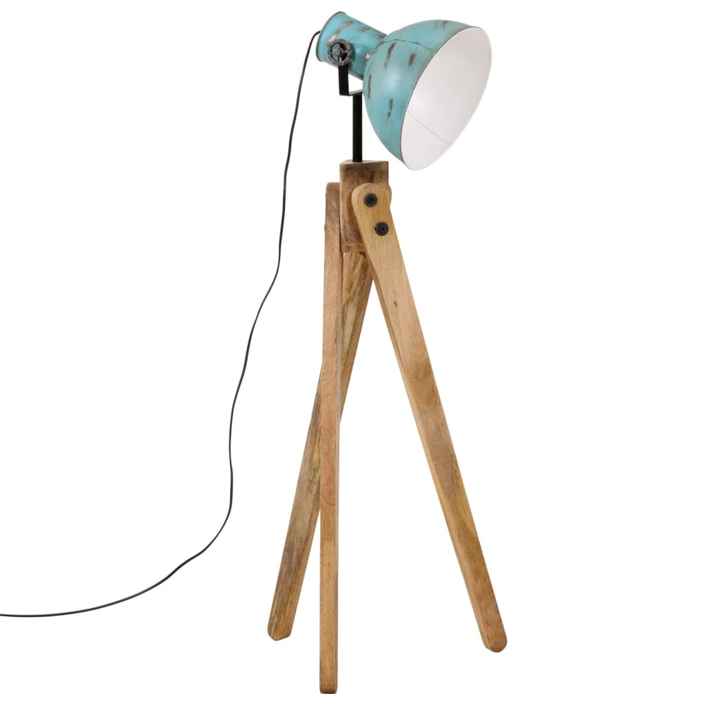 Candeeiro de pé 25 w 45x45x120 cm e27 azul desgastado