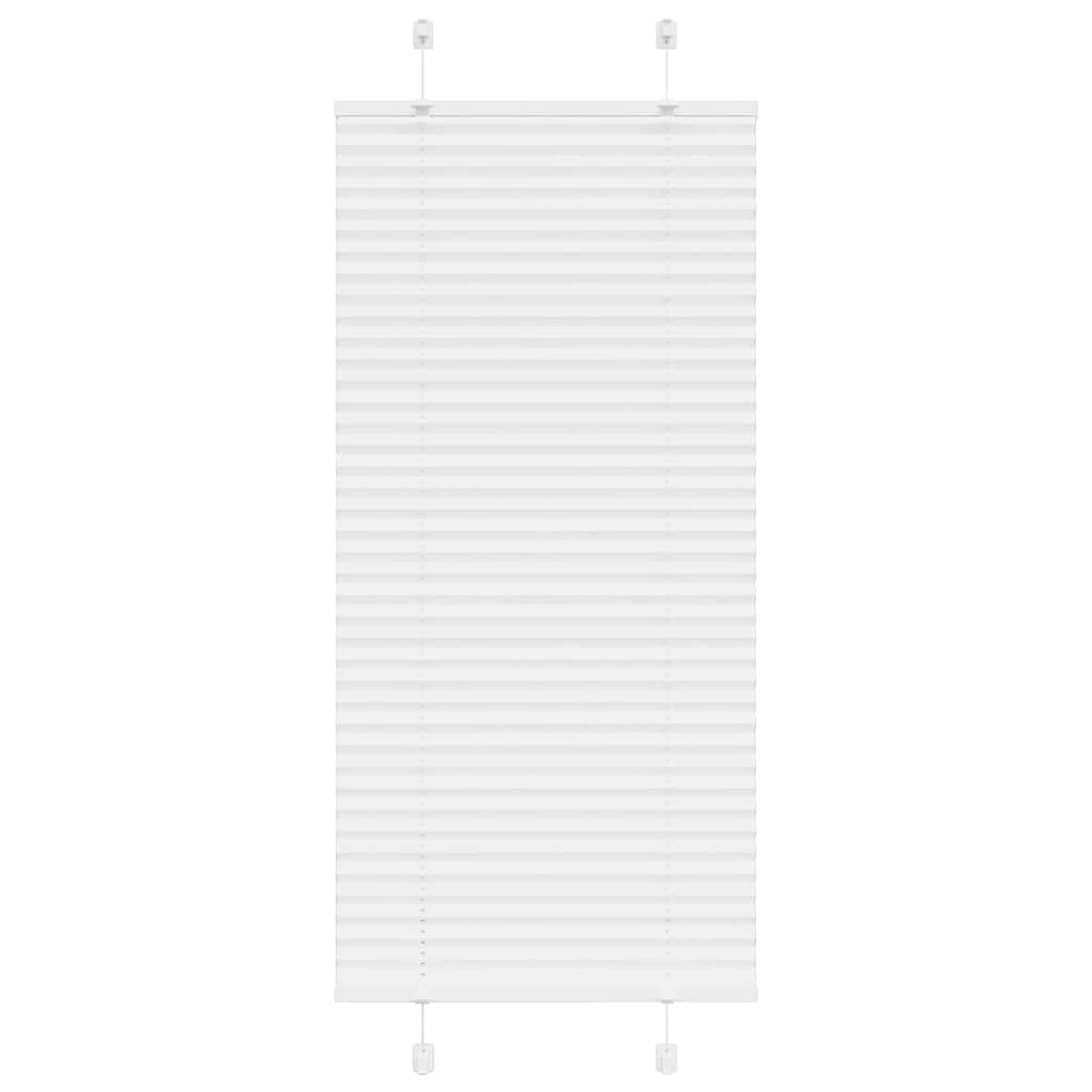 Branco plissada cega 60x150 cm largura tecido 59,4 cm poliéster