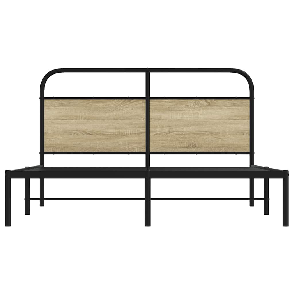 Estrutura cama s/ colchão derivados de madeira carvalho sonoma