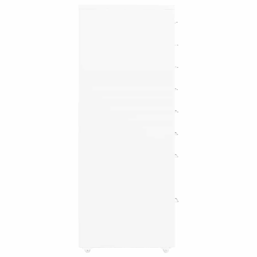 Arquivador móvel 28x41x109 cm metal branco