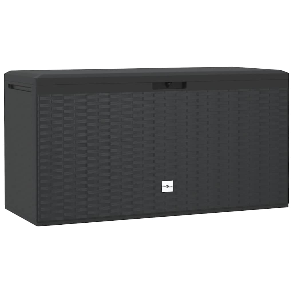 Caixa de arrumação para jardim 114x47x60 cm antracite