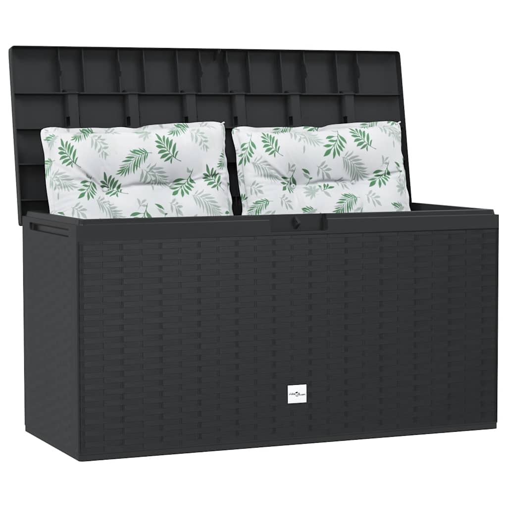 Caixa de arrumação para jardim 114x47x60 cm antracite