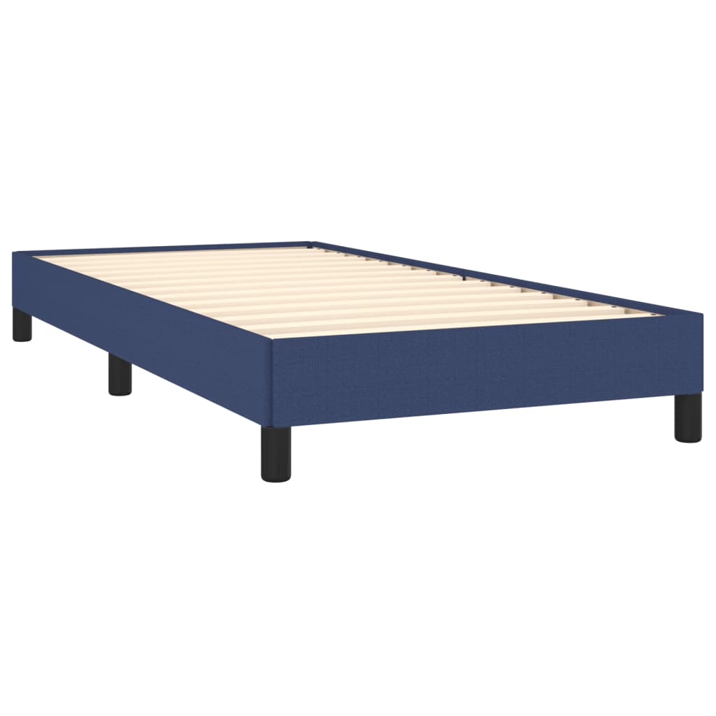 Estrutura de cama sem colchão 90x200 cm tecido azul