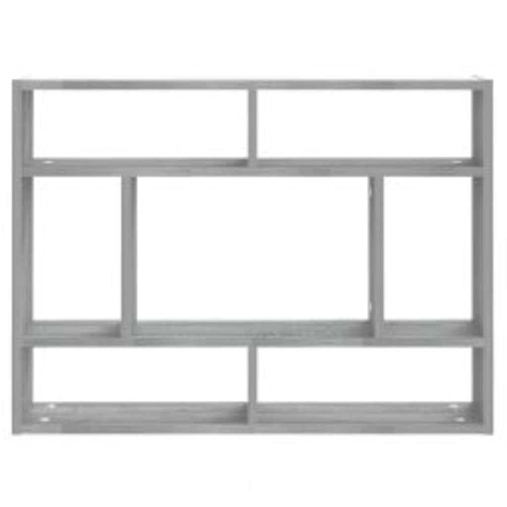 Estante 75x16x55 cm derivados de madeira cinzento sonoma