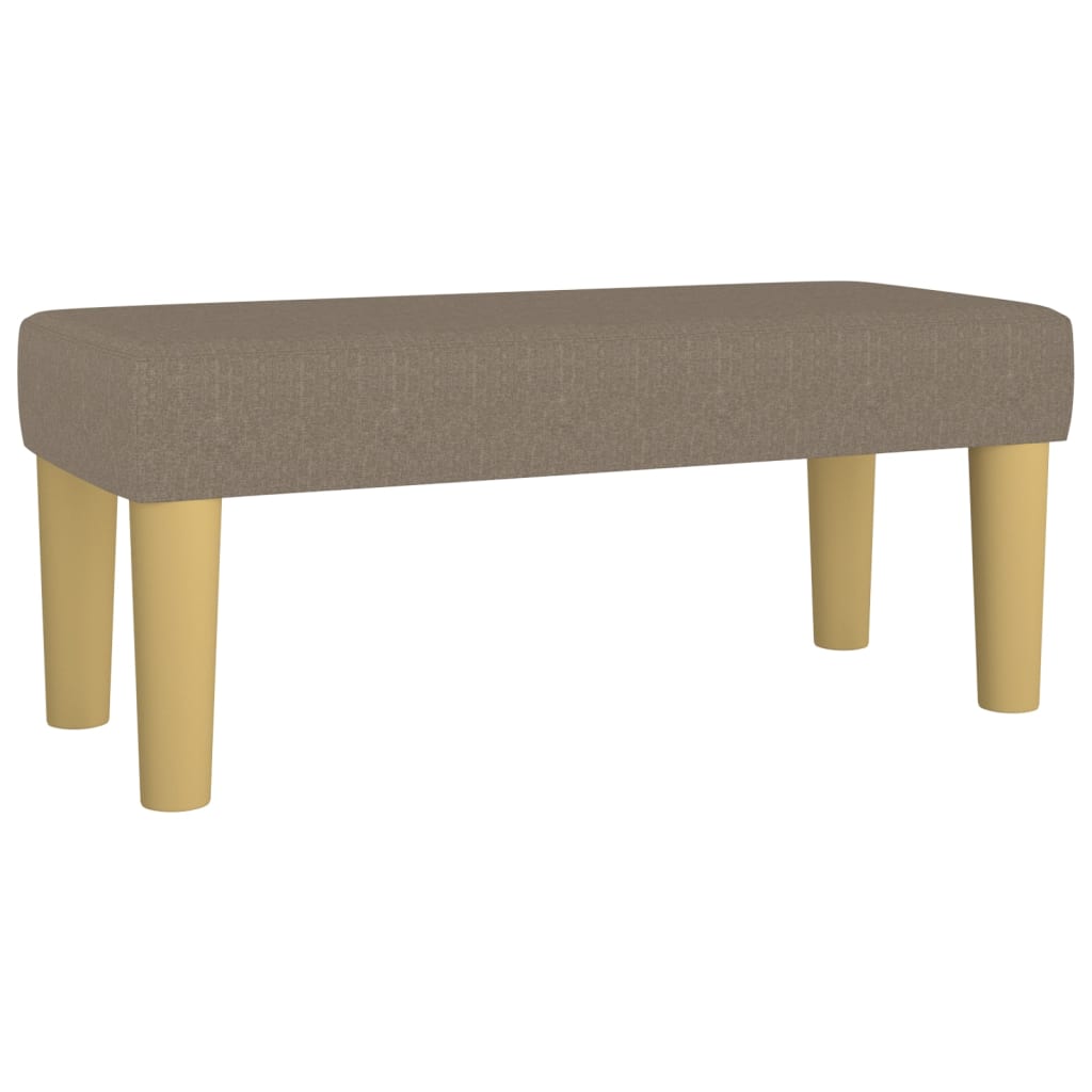 Banco 70x30x30 cm tecido cinza-acastanhado