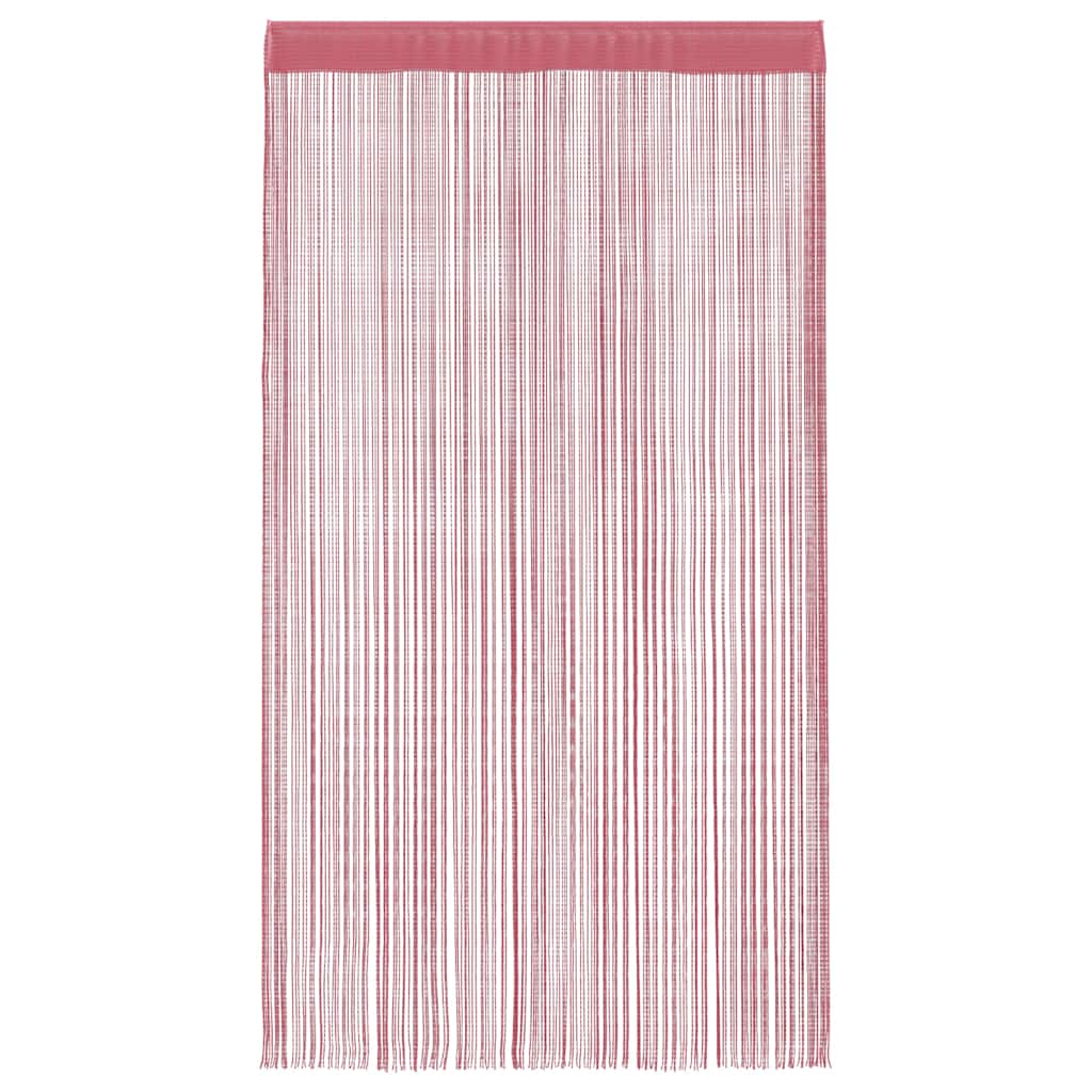 Cortinas de fios 2 pcs 140x250 cm rosa