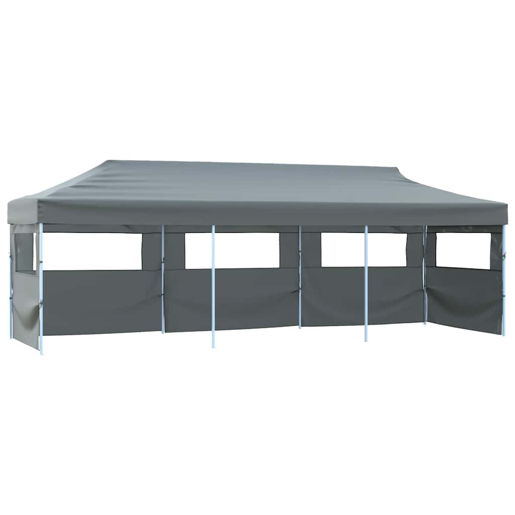 Tenda para festas pop-up dobrável c/ 5 paredes 870x291x315 cm antracite