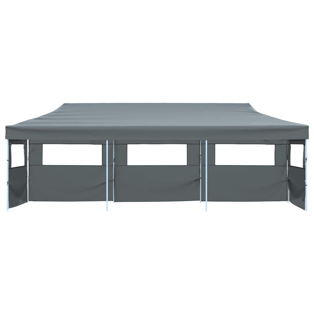 Tenda para festas pop-up dobrável c/ 5 paredes 870x291x315 cm antracite