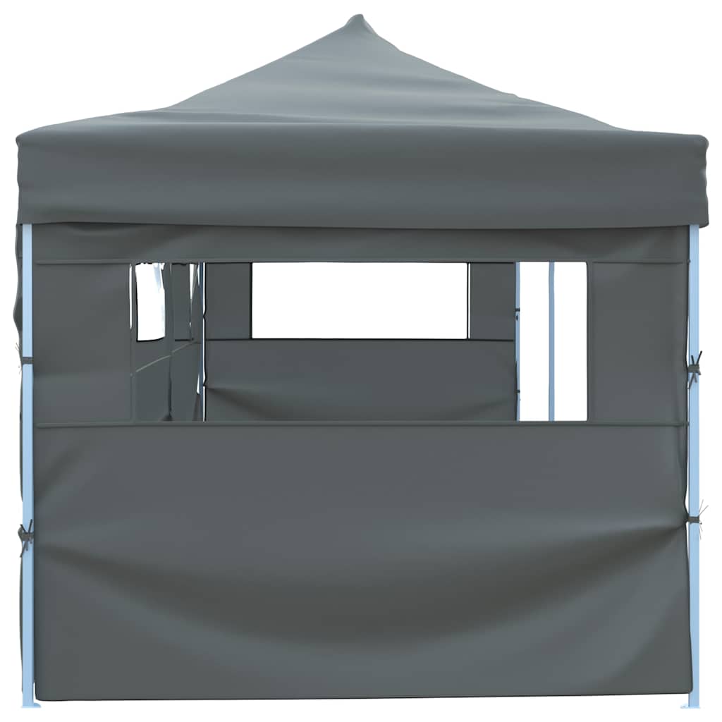 Tenda para festas pop-up dobrável c/ 5 paredes 870x291x315 cm antracite