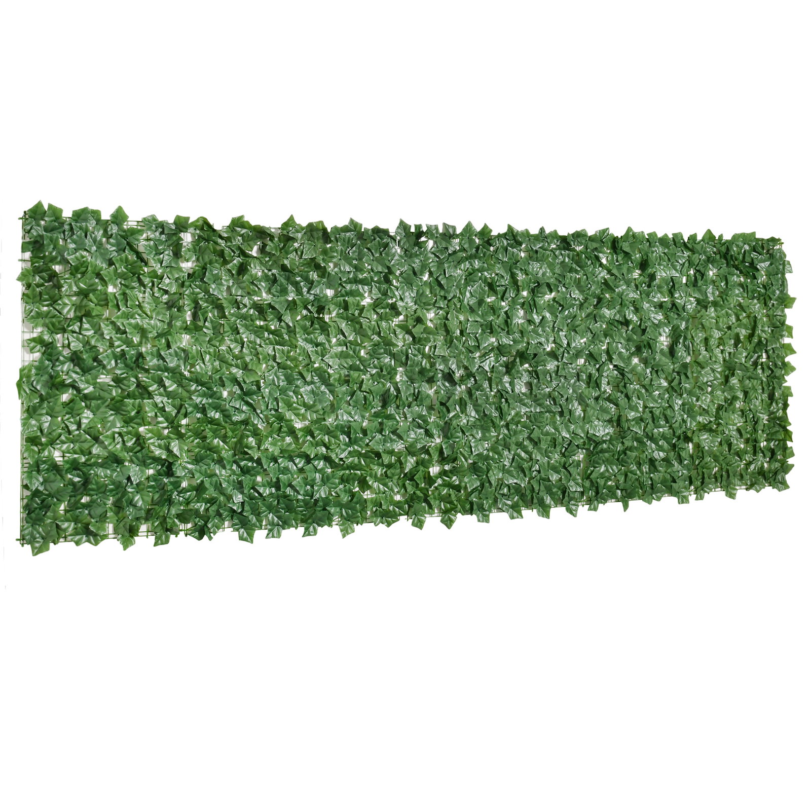 Vedação Artificial em Rolo 3m Vedação de Privacidade para Balcão Jardim Exterior Planta Decorativa de Parede PE Verde
