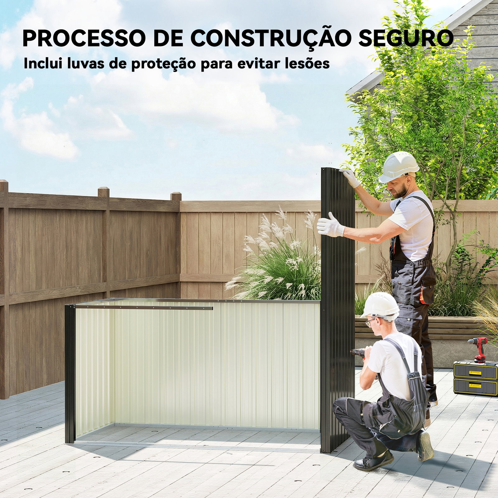 Abrigo de jardim exterior 1,37 m² 163x90x179 cm com porta com fechadura e grelhas de ventilação cinzento escuro