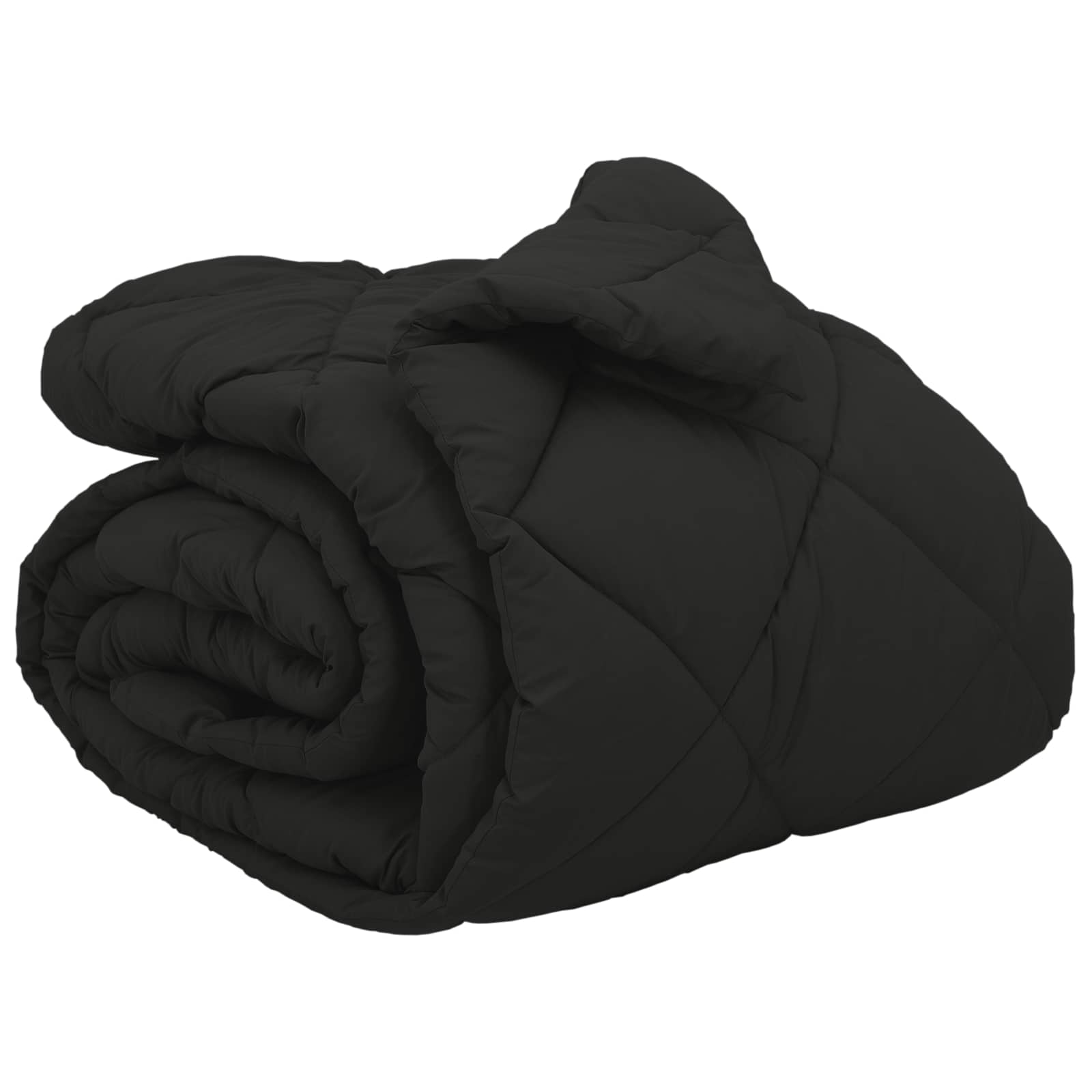 Edredom de inverno 200 x 240 cm 450 gsm preto