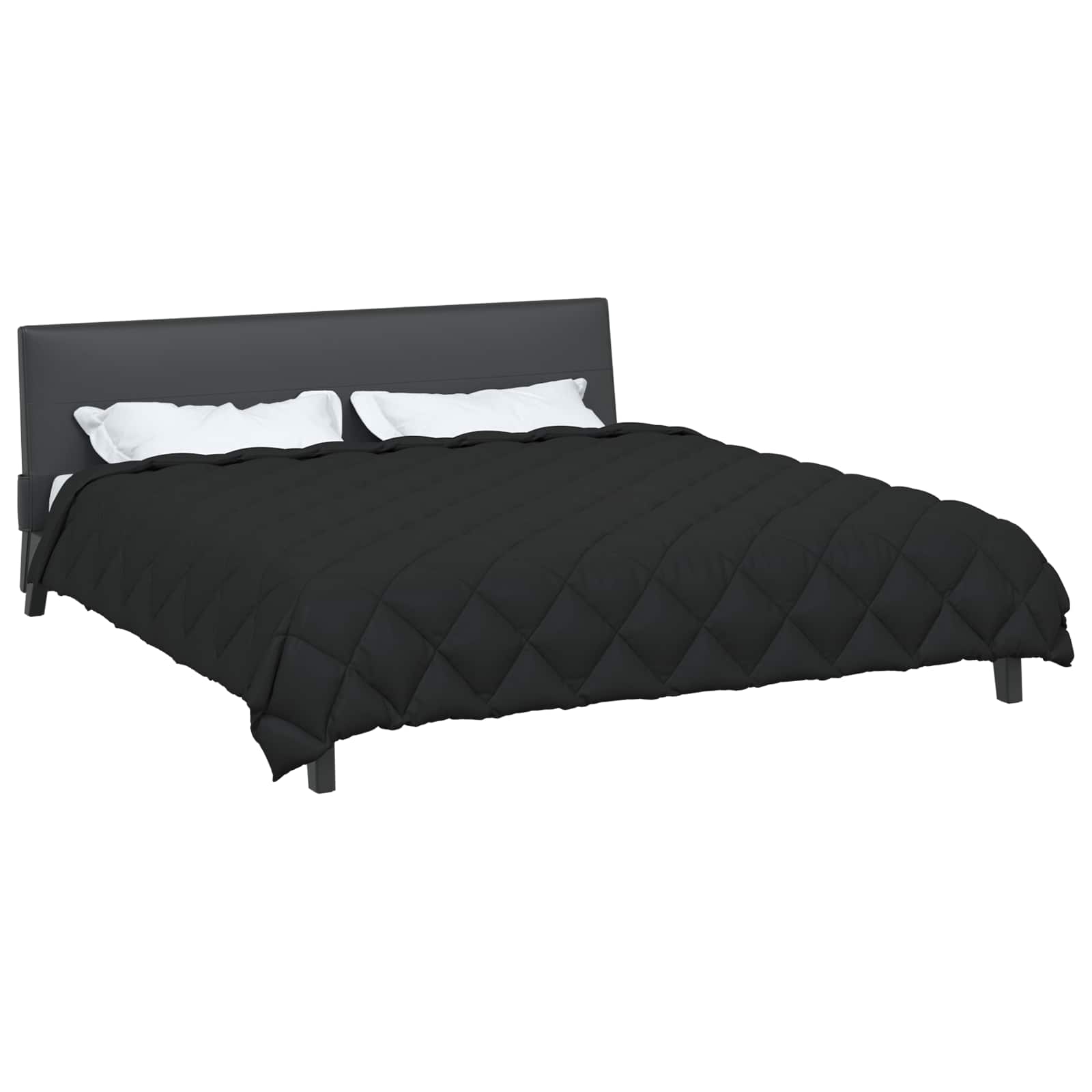 Edredom de inverno 200 x 240 cm 450 gsm preto
